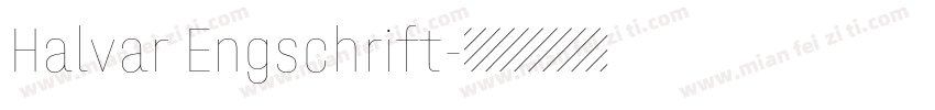Halvar Engschrift字体转换